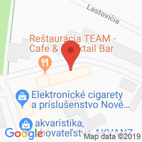 Google map: Podzámska 4a, Nové Zámky